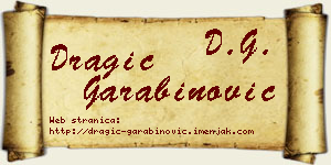 Dragić Garabinović vizit kartica